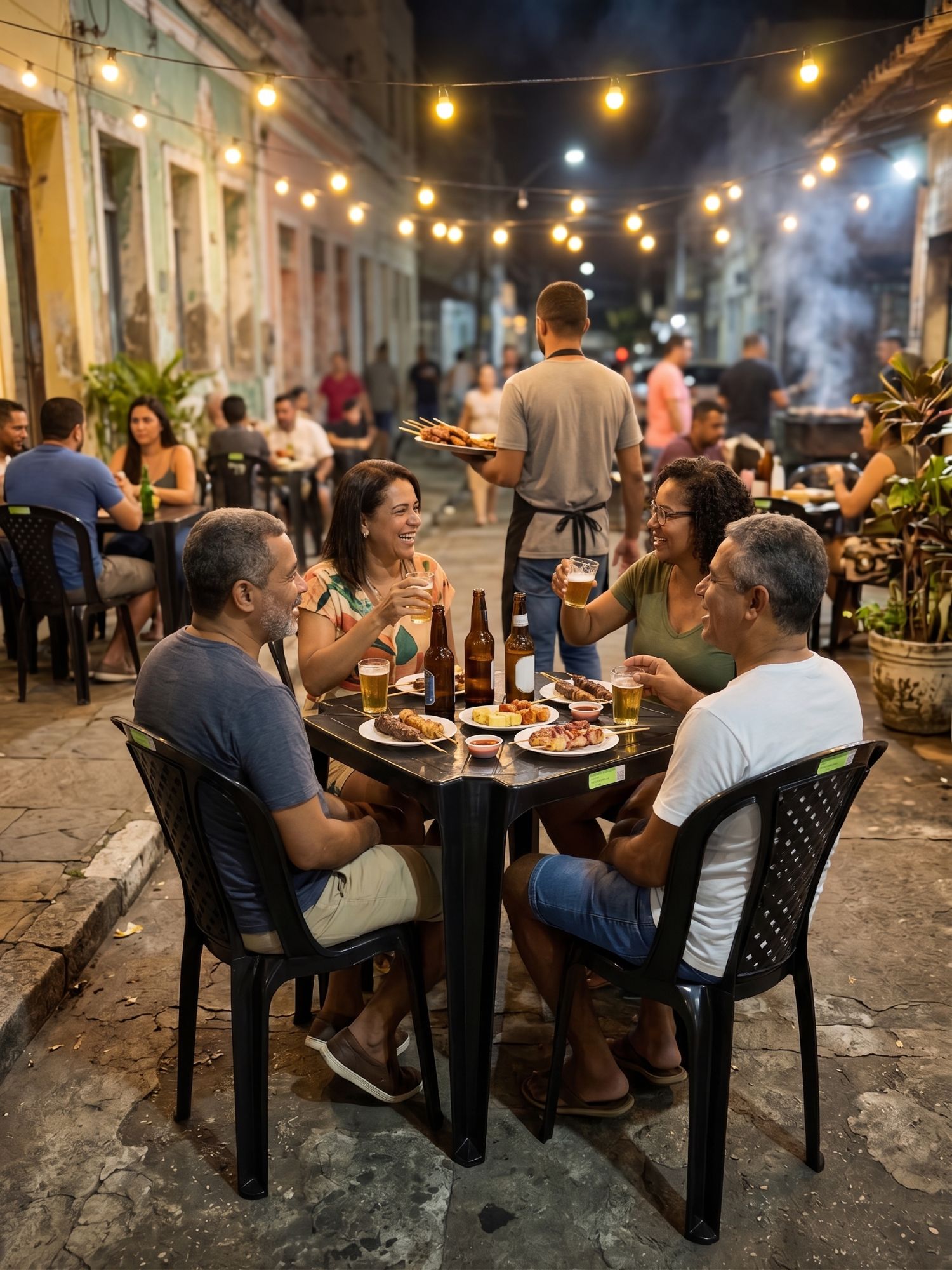 Bares, restaurantes e espetinhos com conjuntos plásticos TOP Plast